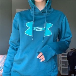 Light blue under armour hoodie